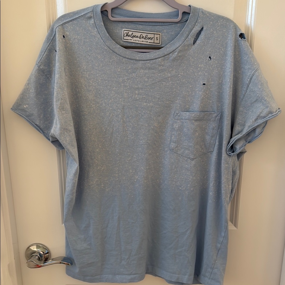 Chelsea Deboer Distressed Top
